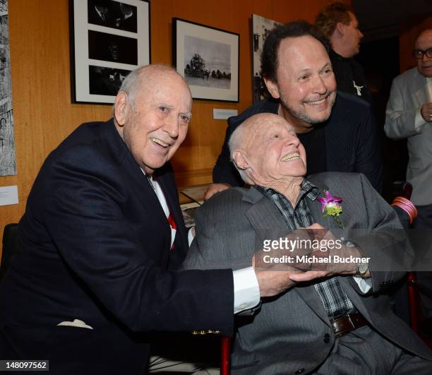 Writer/Director Carl Reiner, actor Mickey Rooney and actor Billy Crystal attend The Academy of Motion Pictures Arts and Science's "The Last 70mm Film...