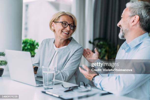 business partners in meeting. - secretary stock pictures, royalty-free photos & images