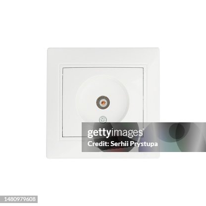 Network socket on a white background Network socket on a white background