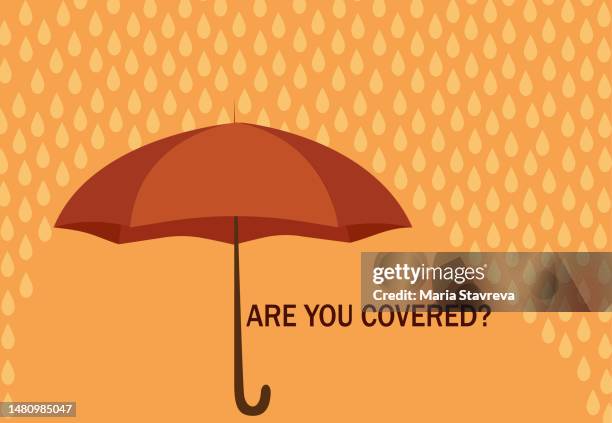 insurance concept with the question are you covered. - life insurance stock illustrations