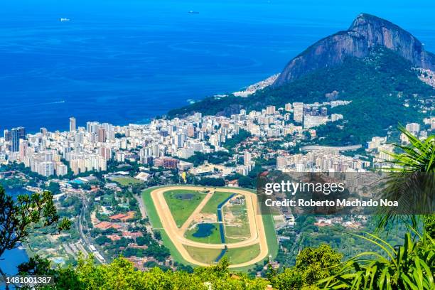 rio de janeiro landscape - corcovado hill stock pictures, royalty-free photos & images