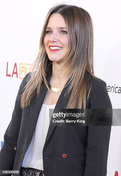 Actress Sophia Bush arrives at the 'Magic Mike' Closing Night Premiere at the 2012 Los Angeles Film Festival at Regal Cinemas L.A. Live on June 24,...