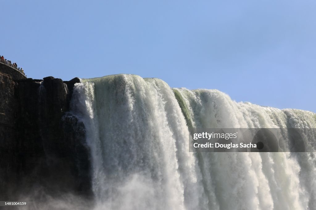 Water Fall Perspective Close Up Viewpoint For Viewing The Waterfall High-Res Stock Photo ...