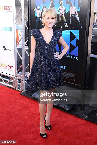 Actress Chelsea Kane arrives at the 'Magic Mike' Closing Night Premiere at the 2012 Los Angeles Film Festival at Regal Cinemas L.A. Live on June 24,...