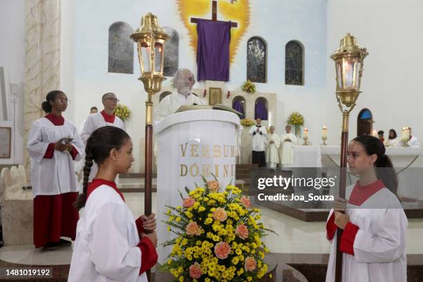 fogarel procession in the city of serrinha - the gospel stock pictures, royalty-free photos & images