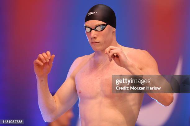 Thomas Dean of Bath Performance Centre competes in the Men 200m Freestyle Final during Day Six of the British Swimming Championships 2023 at Ponds...