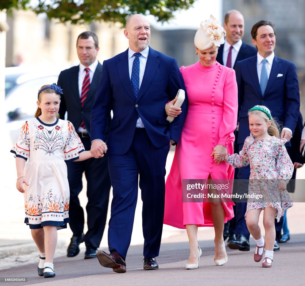 The British Royal Family Attend Easter Mattins Service