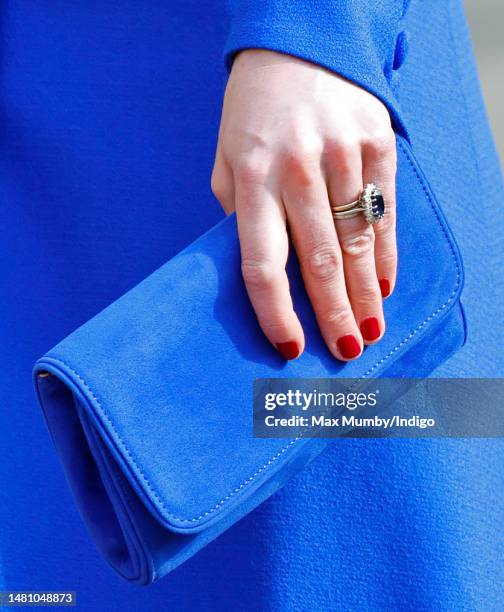 Catherine, Princess of Wales attends the traditional Easter Sunday Mattins Service at St George's Chapel, Windsor Castle on April 9, 2023 in Windsor,...