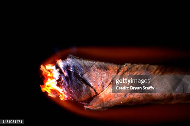 lit cigar - premium lighter stock pictures, royalty-free photos & images