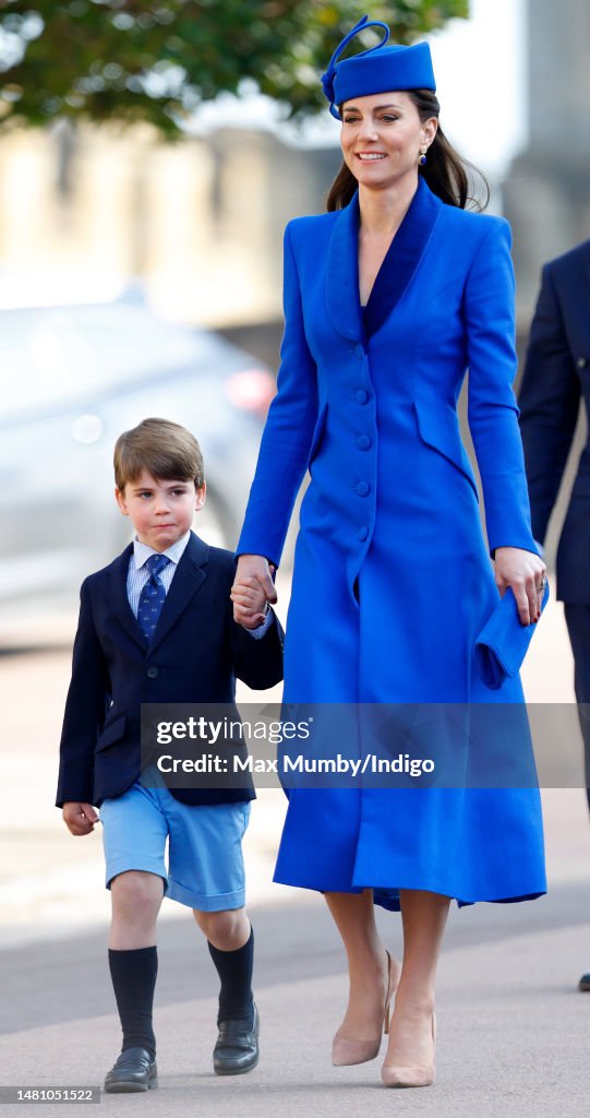 The British Royal Family Attend Easter Mattins Service