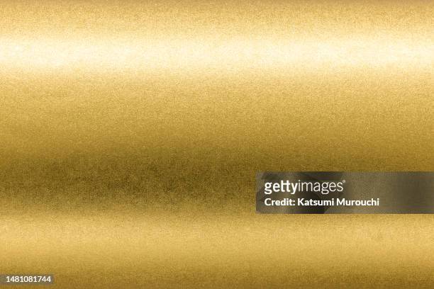 metallic gold paper texture background - alluminium photos et images de collection