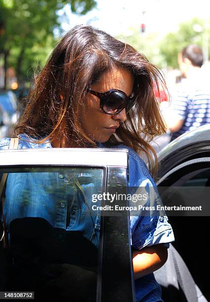Monica Cruz sighting in Madrid on July 9, 2012 in Madrid, Spain.