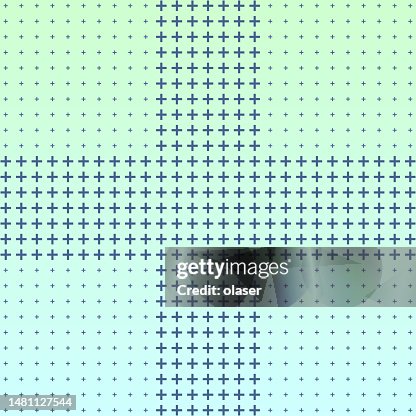 Plus Grid Patterns Plus Sign Made Of Plus Shapes Greenblue Grid Pattern High-Res Vector ...