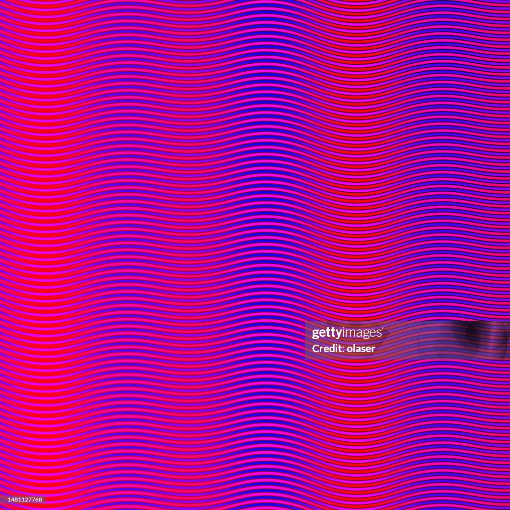 Wavy lines pattern with double gradients