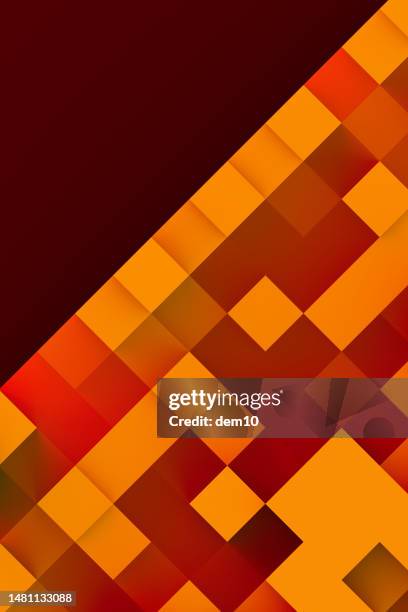 geometric shape background - oranges overhead stock illustrations