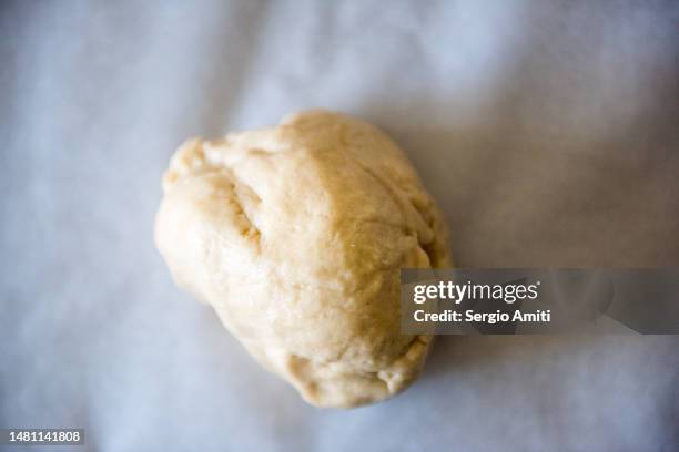 raw dough for italian easter bread (pane di pasqua) - braided bread stock pictures, royalty-free photos & images