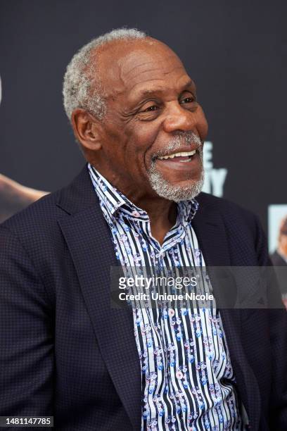 Danny Glover, Co-Founder of The Robey Theatre Company attends the Paul Robeson's 125th Birthday Celebration at The Los Angeles Theatre Center on...