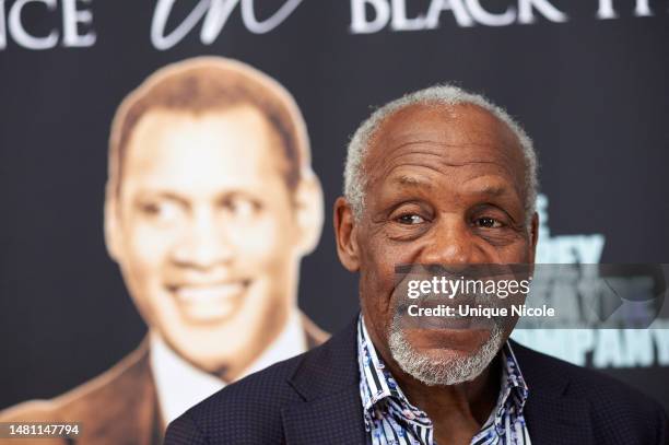 Danny Glover, Co-Founder of The Robey Theatre Company attends the Paul Robeson's 125th Birthday Celebration at The Los Angeles Theatre Center on...