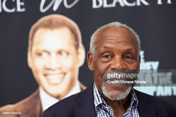 Danny Glover, Co-Founder of The Robey Theatre Company attends the Paul Robeson's 125th Birthday Celebration at The Los Angeles Theatre Center on...