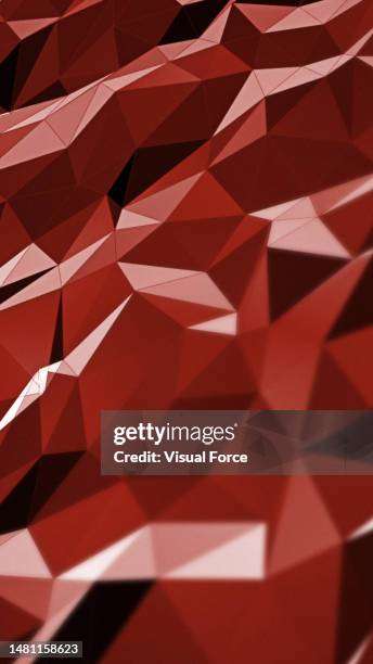 abstract red triangular crystalline triangles background illustrator. - fashion photography background stock illustrations