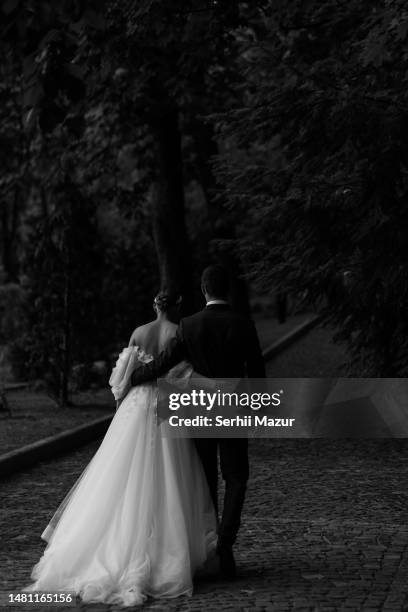 wedding couple - stock  photo - marriage equality stock pictures, royalty-free photos & images