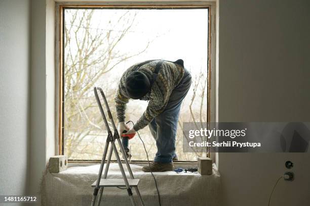dismantling the old window - dismantling stock pictures, royalty-free photos & images