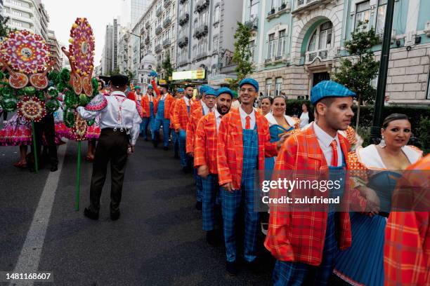 lisbon traditional celebrations - santos populares imagens e fotografias de stock