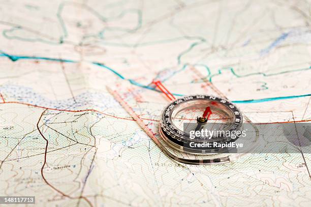 finding the way - orienteering stock pictures, royalty-free photos & images