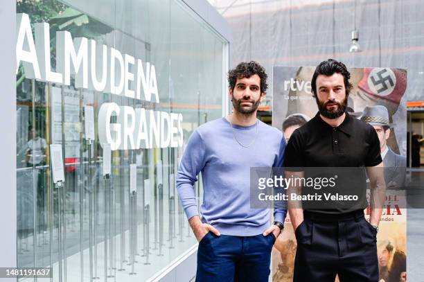 Tamar Novas and Javier Rey attend the photocall for "Los Pacientes Del Doctor García" at the Puerta de Atocha - Almudena Grandes Rail Station on...