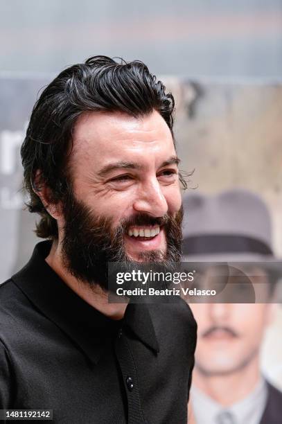 Actor Javier Rey attends the photocall for "Los Pacientes Del Doctor García" at the Puerta de Atocha - Almudena Grandes Rail Station on April 10,...