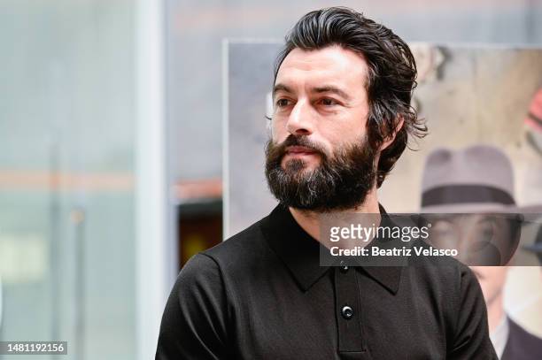 Actor Javier Rey attends the photocall for "Los Pacientes Del Doctor García" at the Puerta de Atocha - Almudena Grandes Rail Station on April 10,...