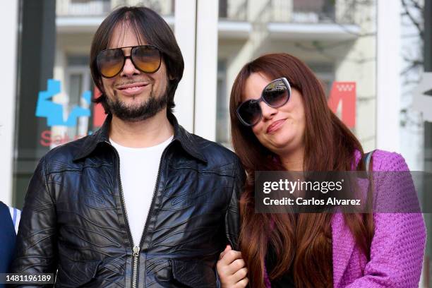 Flamenco dancer Joaquin Cortes accompanied by his girlfriend Monica Moreno thanks medical workers and the media for their support during his illness,...