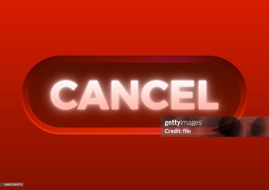 キャンセルキャンセルグローイングボタンのコンセプト