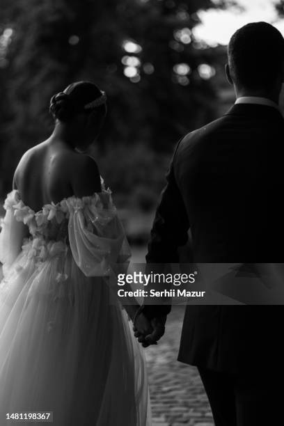 wedding couple - stock  photo - marriage equality stock pictures, royalty-free photos & images