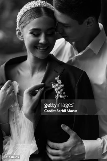 happy wedding couple - stock  photo - marriage equality stock pictures, royalty-free photos & images