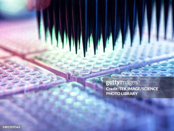 automated analysis, conceptual image - genomics stock pictures, royalty-free photos & images