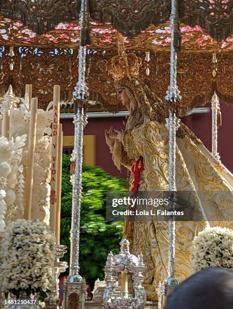 holy week procession in seville, andalusia, spain - parada militar imagens e fotografias de stock