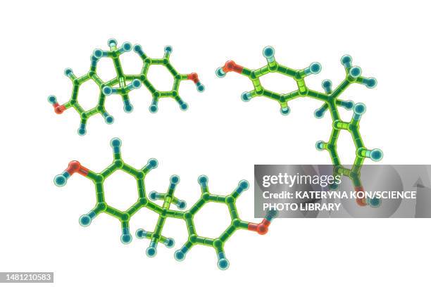 bisphenol a molecule, illustration - epoxy stock illustrations