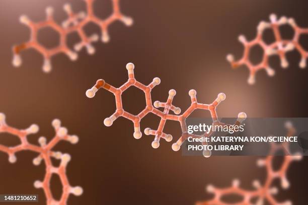 bisphenol a molecule, illustration - epoxy stock illustrations