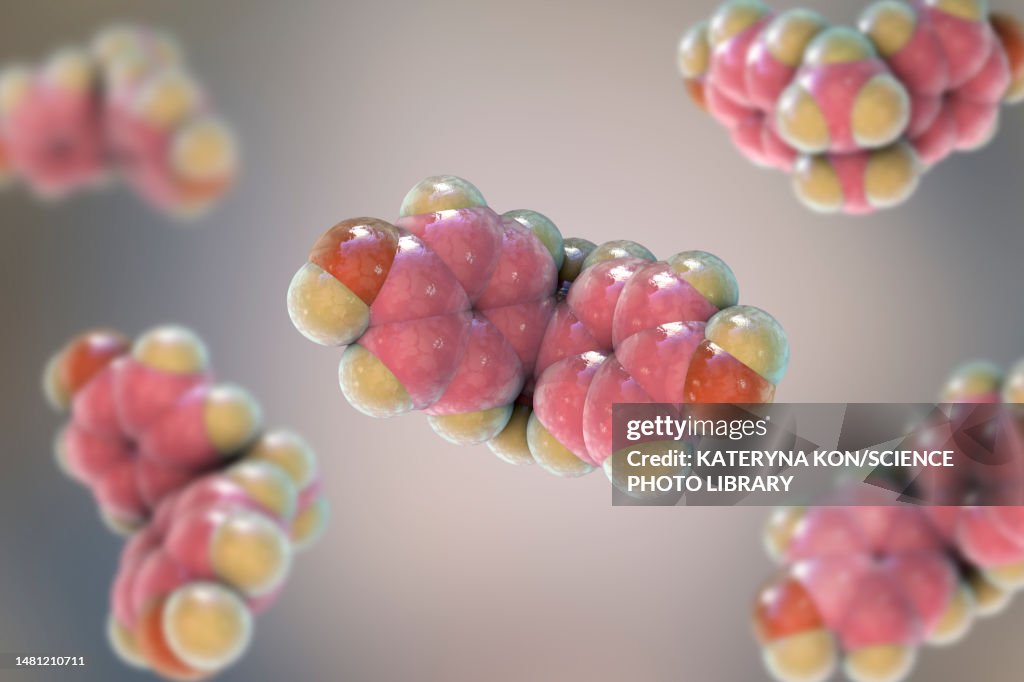 Bisphenol A molecule, illustration