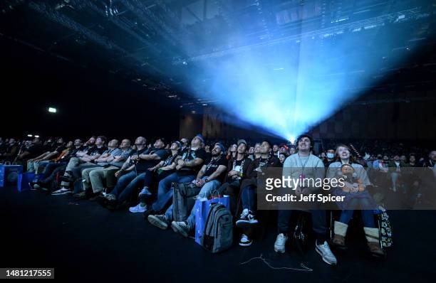 Fans during the Visions panel at Star Wars Celebration 2023 in London at ExCel on April 10, 2023 in London, England.
