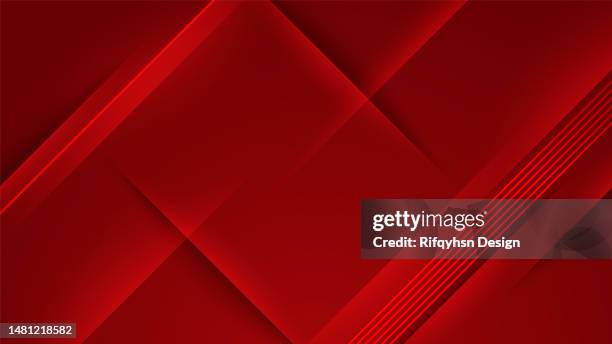 bildbanksillustrationer, clip art samt tecknat material och ikoner med abstract dark red diagonal striped line papercut background with blank space design. modern futuristic background - röd bakgrund