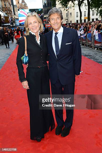 Nigel Havers and Georgiana Bronfman attend the UK premiere of Chariots Of Fire at The Empire Leicester Square on July 10, 2012 in London, England.