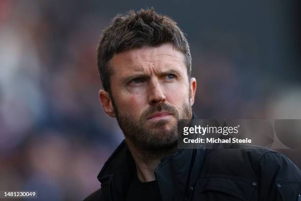 Michael Carrick the manager of Middlesbrough during the Sky Bet Championship between Bristol City and Middlesbrough at Ashton Gate on April 10, 2023...