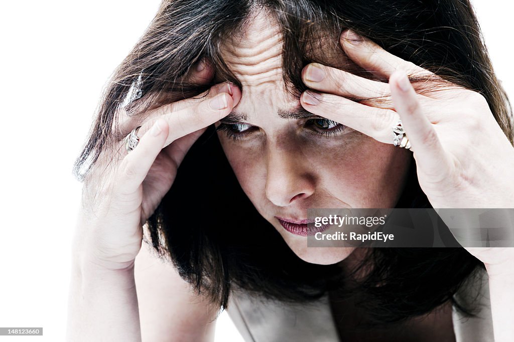 Retrato de una mujer Angustiado