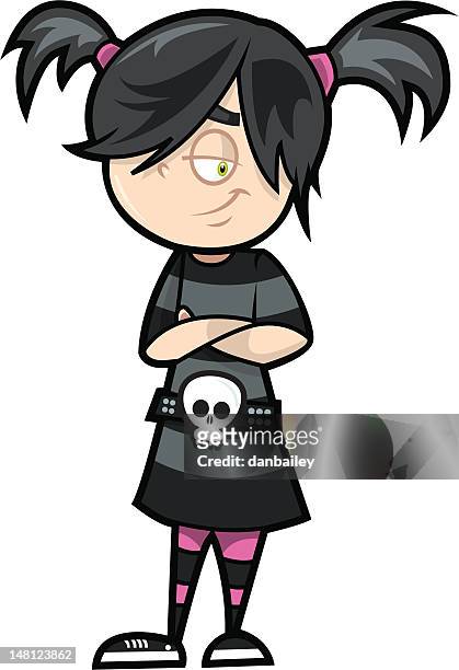 32 Rock N Roll Girl Cartoon High Res Illustrations - Getty Images