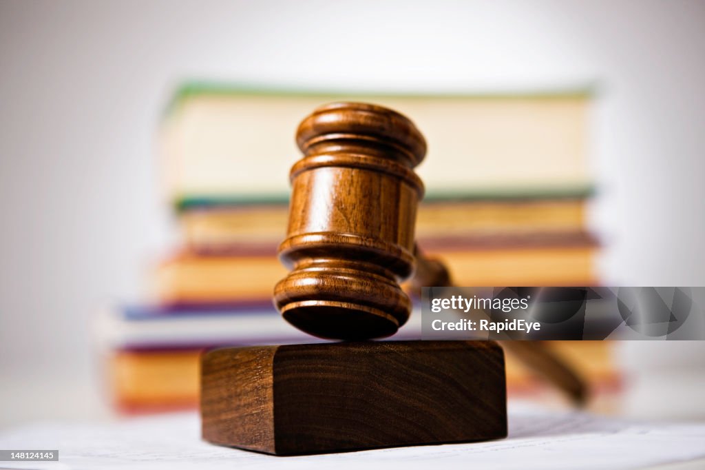 Law: Gavel and law books