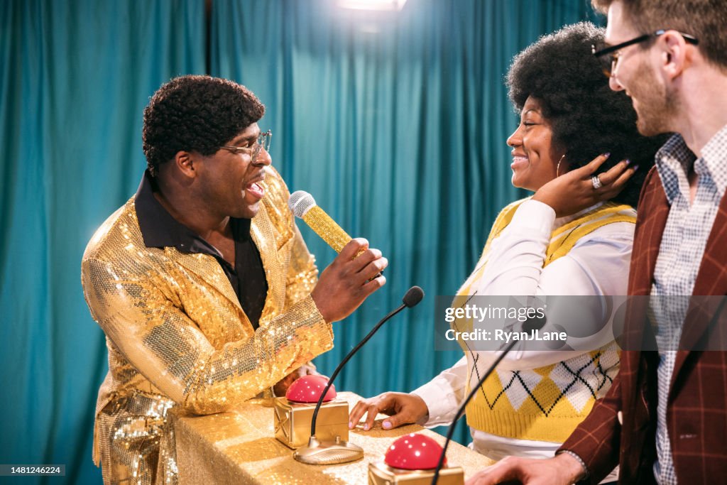 Retro Television Gameshow Broadcast