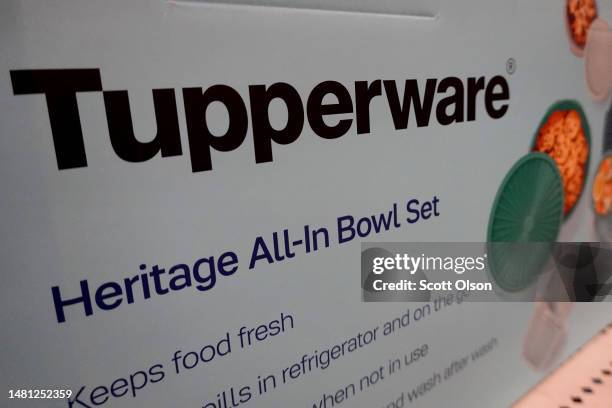 CHICAGO, ILLINOIS Tupperware products are offered for sale at a retail store on April 10, 2023 in Chicago, Illinois. Tupperware stock closed down...