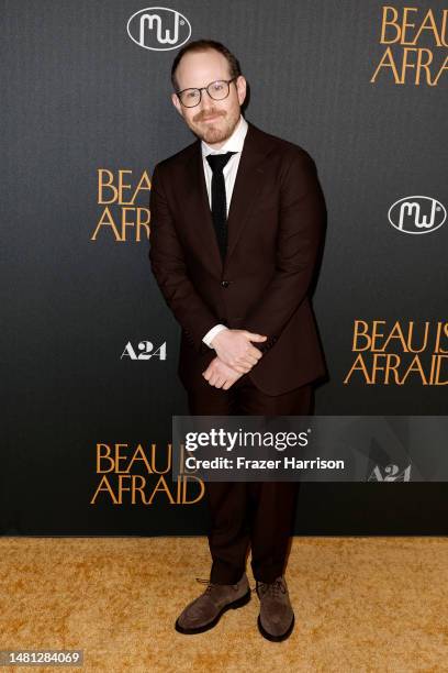 Ari Aster attends the Los Angeles premiere of A24's "Beau Is Afraid" at the Directors Guild of America on April 10, 2023 in Los Angeles, California.